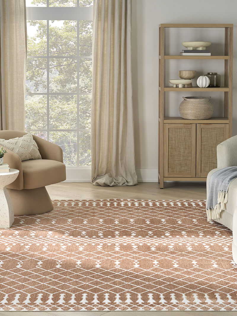 Astra Machine Washable ASW10 Copper 7'10" x 10' Rug