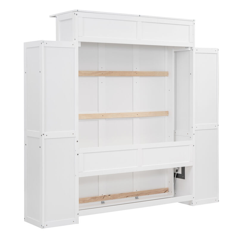 Merax Classical Murphy Bed with LED Lights