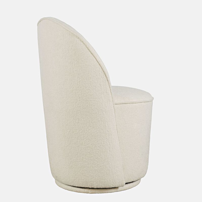 Jofran Landon Mid-Century Modern Upholstered Swivel Dining Chair (Set of 2)