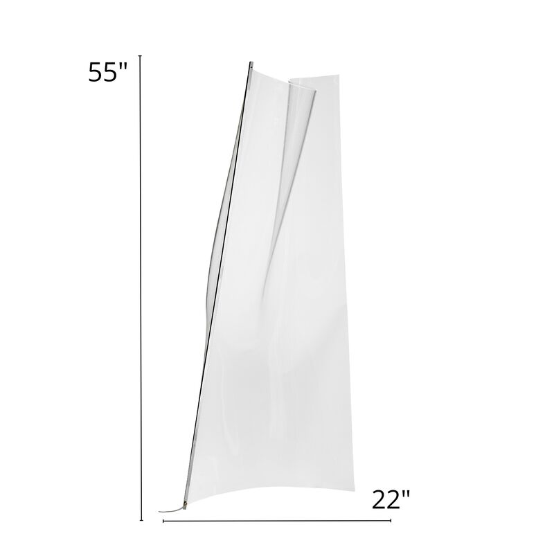 Acrylic Lace Floor Lamp Chrome Acrylic Dimmable Integrated LED