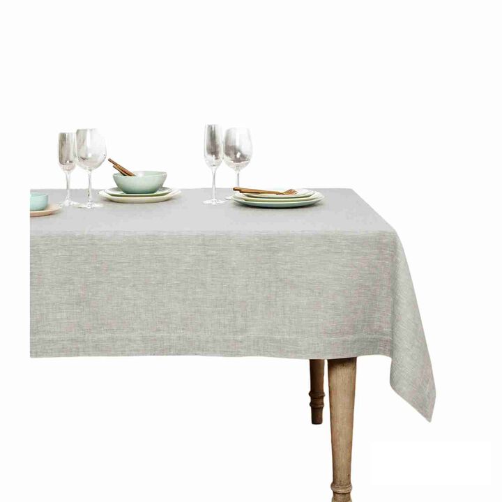 Solino Home 100% Pure Linen Dinner Napkins 20 x 20 Inch Set of 6 | Classic Hemstitch