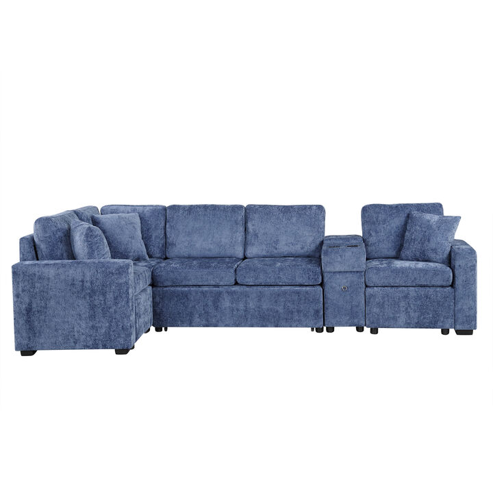 Merax L-shaped Convertible Sectional Sofa Sleeper