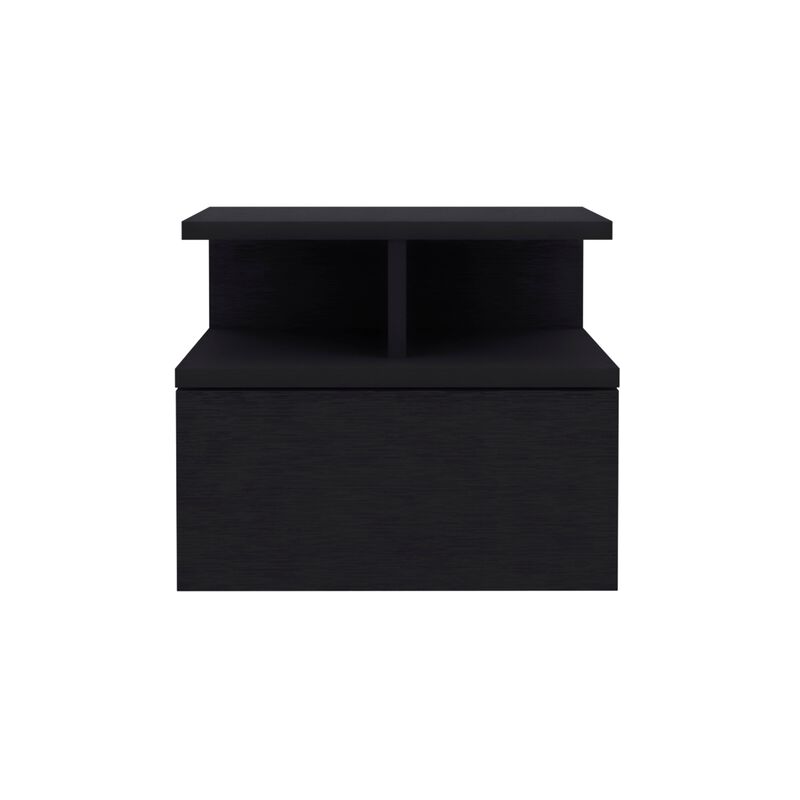Kenya 2 Piece Bedroom Set, Armoire + Nightstand, Black