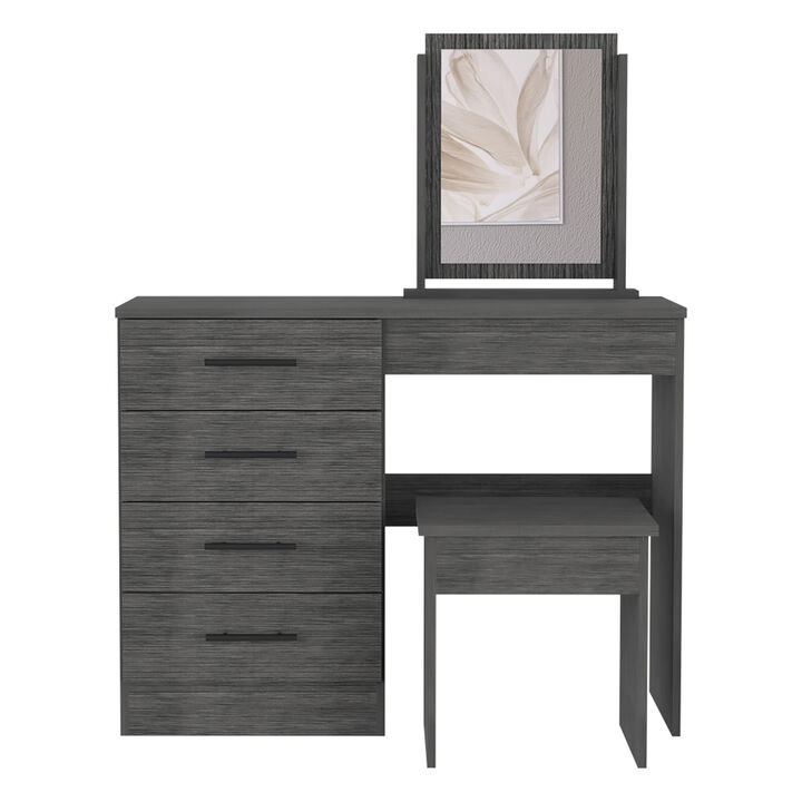 Makeup Dressing Table Roxx, Bedroom, Smoky Oak
