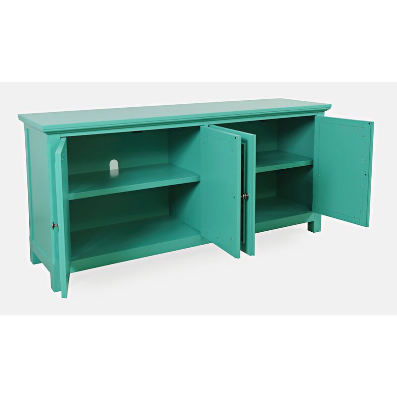 Jofran Isabella 69 Luxury Mirrored Sideboard Storage Cabinet