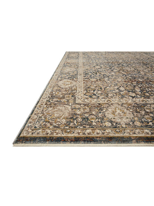 Lourdes LOU08 Charcoal/Ivory 18" x 18" Sample Rug