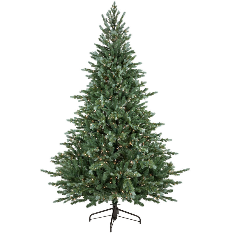 7' Pre-Lit Blue Spruce Artificial Christmas Tree  Clear Lights