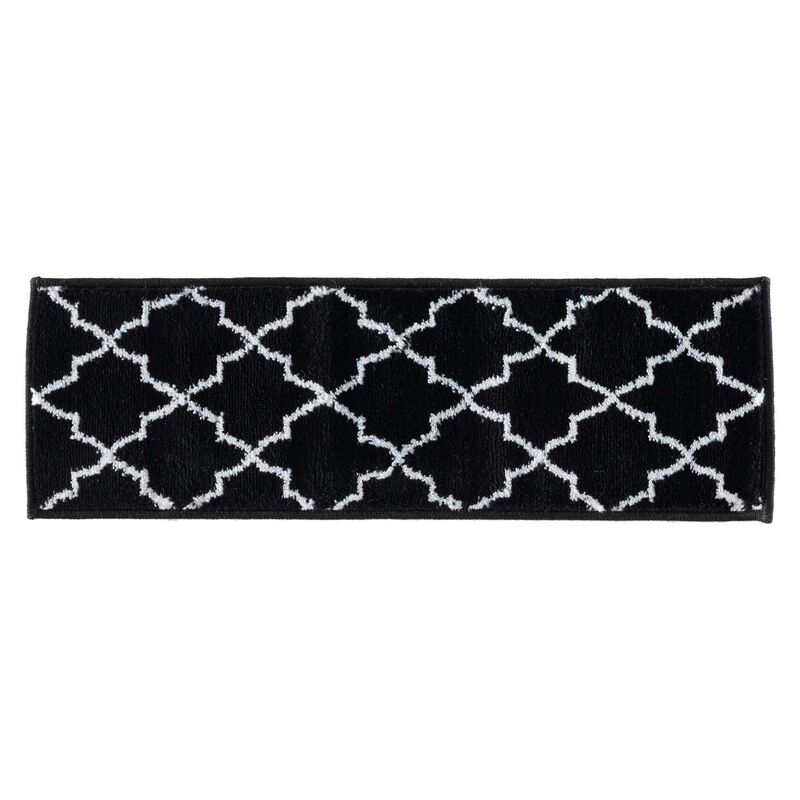 SUSSEXHOME Carpet Stair Treads Easy to Install with Double Adhesive Tape - Safe, 9" X 28" - Black