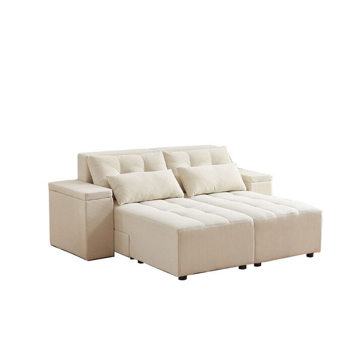 Merax Convertible 3 in 1 Sleeper Sectional Sofa