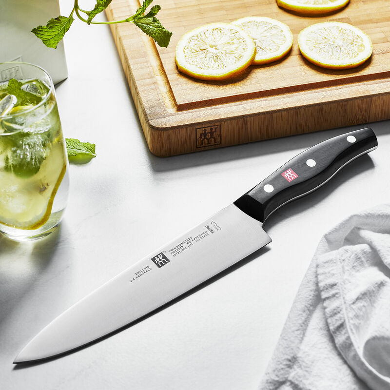 ZWILLING TWIN Signature 8-inch German Chef Knife, Kitchen Knife, Stainless Steel Knife, Black