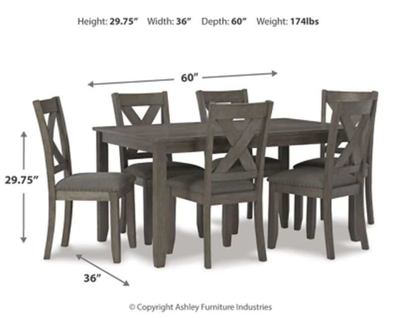 Caitbrook Table and Chairs (Set of 7)