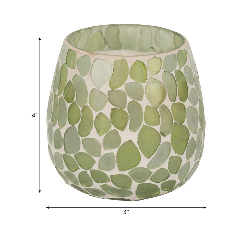 4" 11 Oz Mosaic Scented Candle