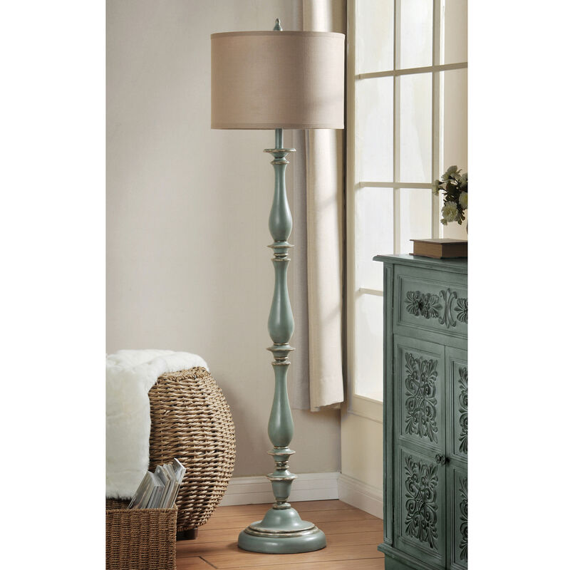 Avignon Blue Floor Lamp