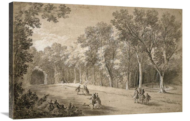 Park Scene-Canvas Art-36x24