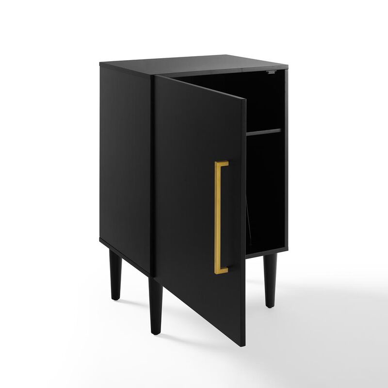 Crosley Furniture Everett Record Player Stand Matte Black