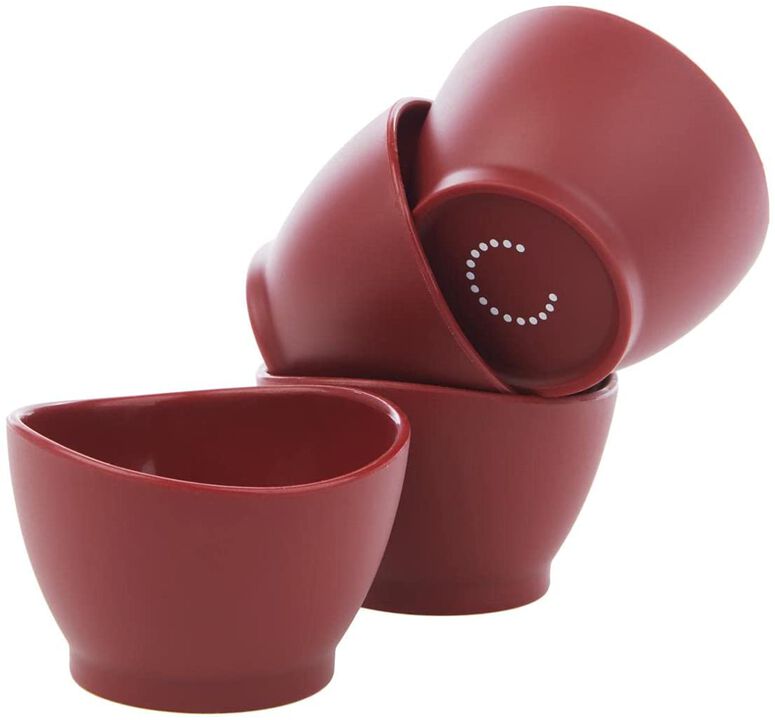 Mini Food Prep Silicone Pinch Bowls Set - 4 Pack