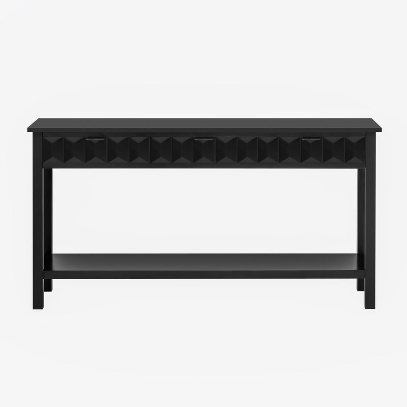 Merax Modern Stylish Console Table with 3 Drawers