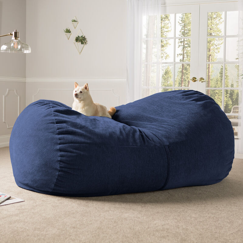 Jaxx 7 Foot Giant Bean Bag Sofa - Premium Chenille
