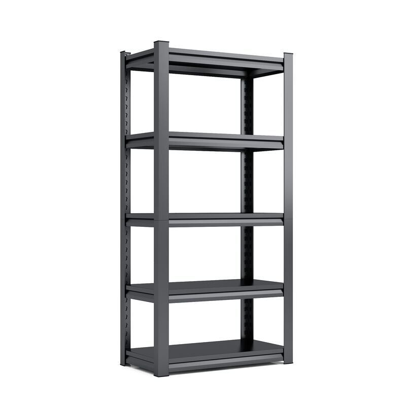 5-Tier Adjustable Garage Shelving, 2000lbs Metal Storage Rack for Utility & Warehouse