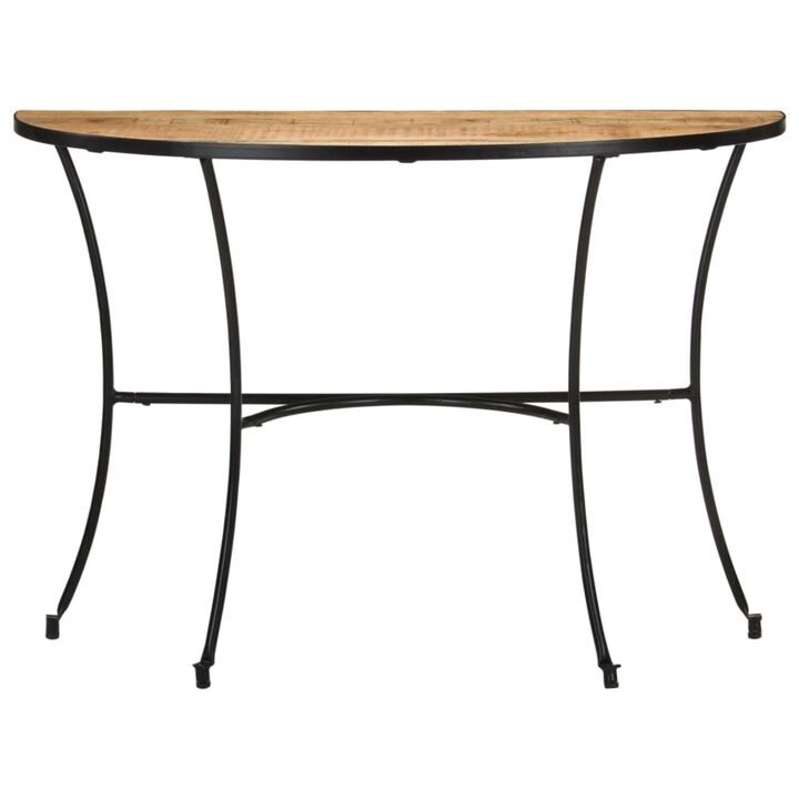 vidaXL Side Table 43.3"x15.7"x30.3" Solid Mango Wood