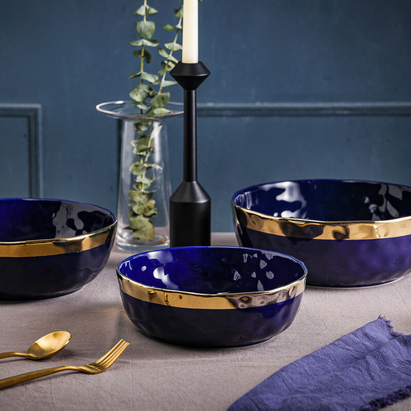 Stone Lain Florian Porcelain Serving Bowl Set 3 Piece