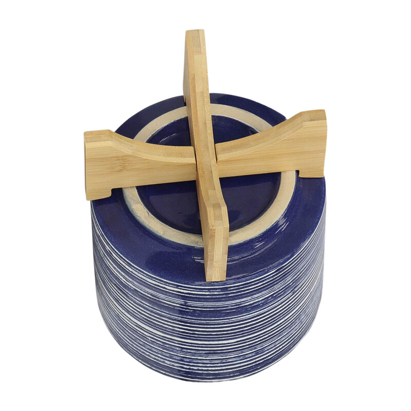 Planter On Stand, Blue Set