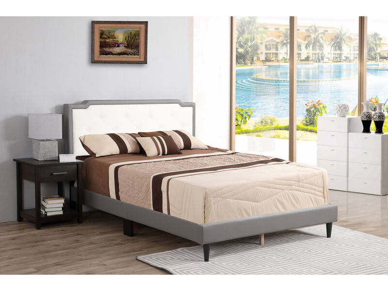 Deb Tufted Queen Panel Bed