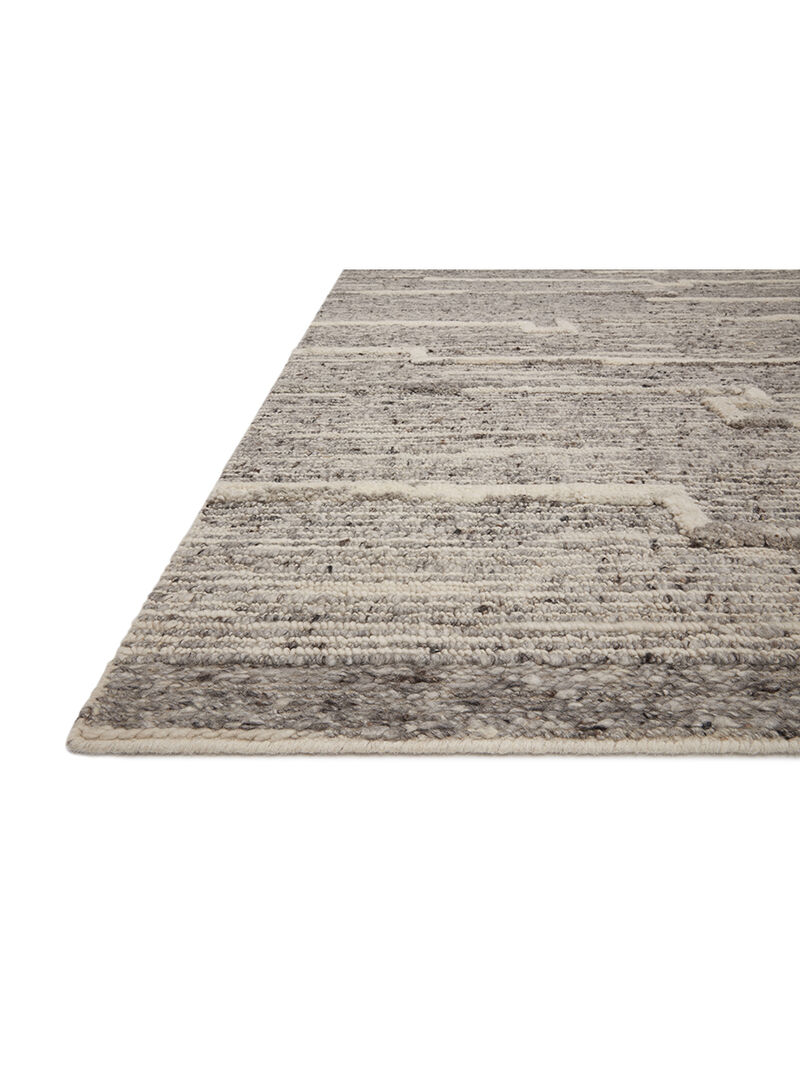 Rayan RAY03 Charcoal/Ivory 7'9" x 9'9" Rug
