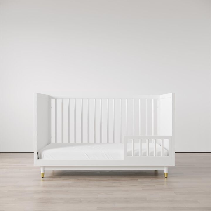 Aviary Toddler Rail with Spindles, White