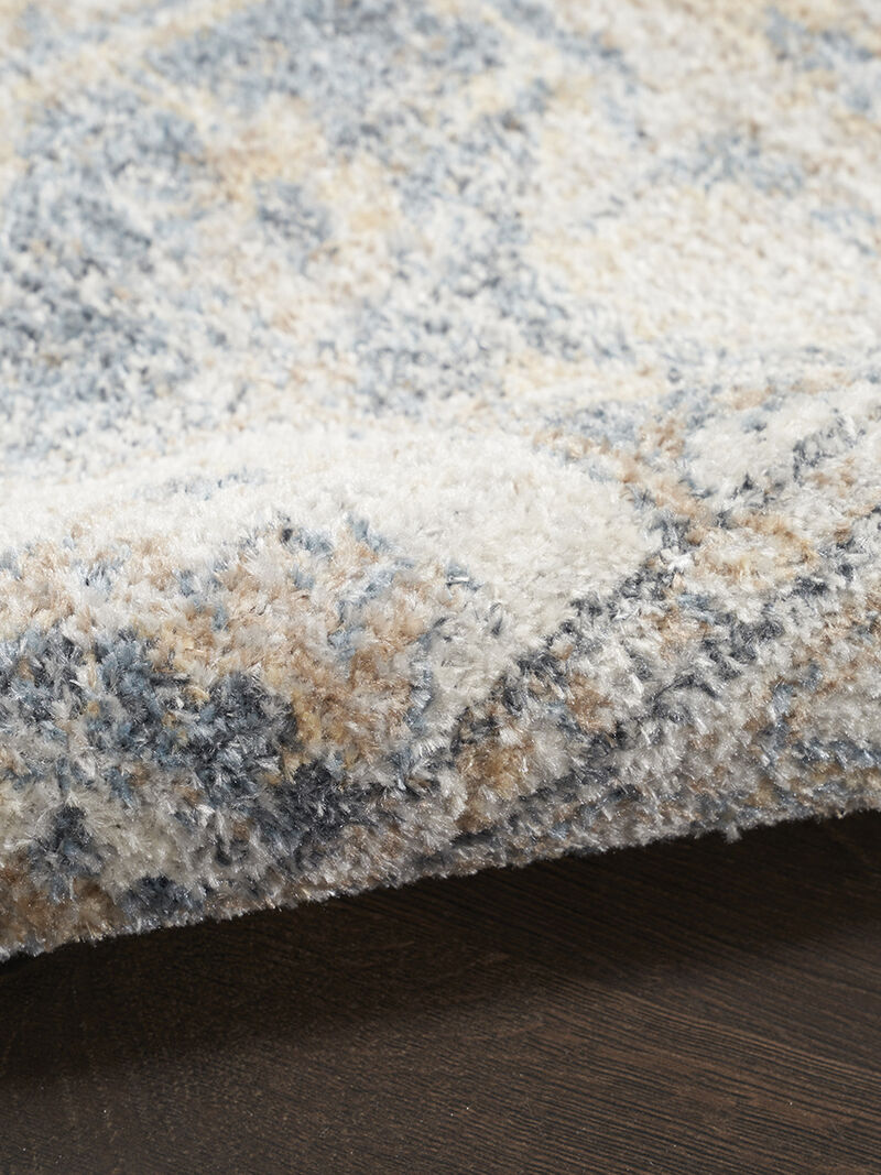 Astra Machine Washable ASW12 Gray/Blue 7'10" x 10' Rug