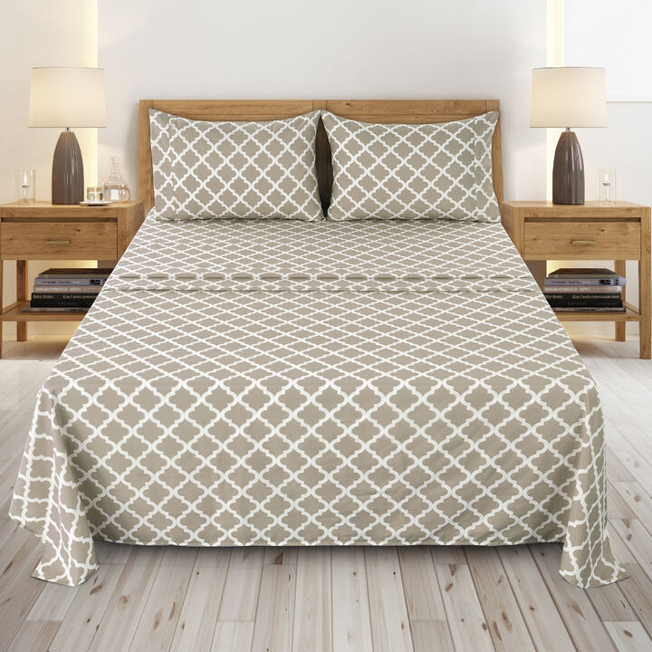 Lux Decor Collection Bed Sheets - Brushed Microfiber Sheet Set