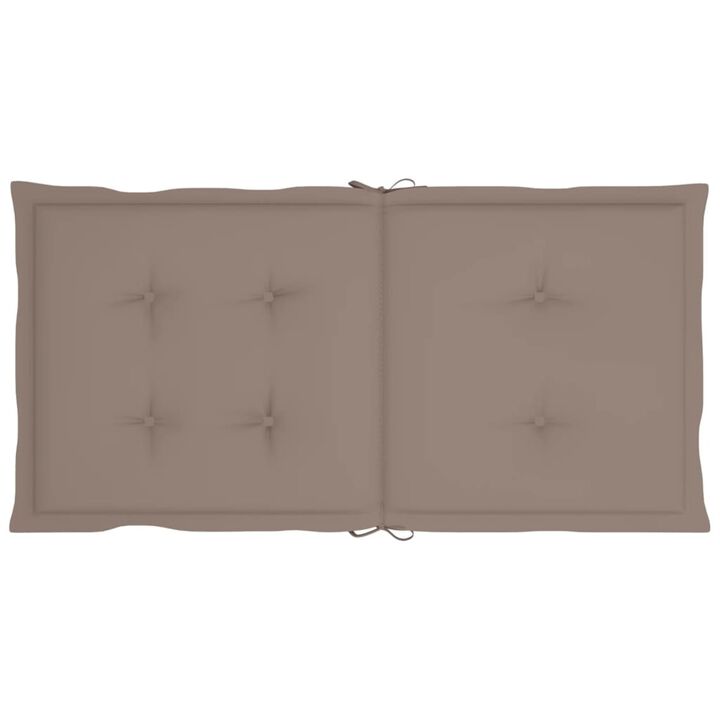 vidaXL Garden Chair Cushions 6 pcs Taupe 39.4"x19.7"x1.6"