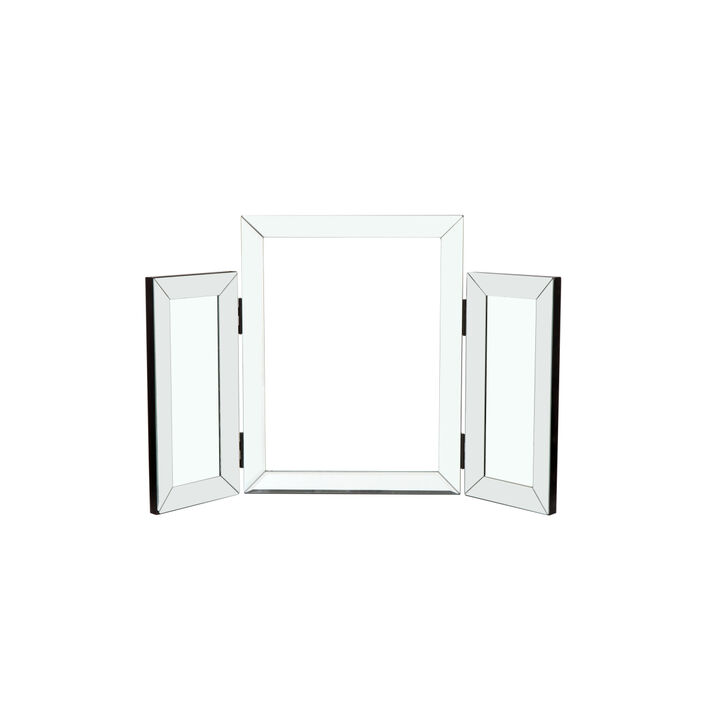 W 31 Inch X H 20 Inch Mountain Shaped Folding Vanity Mirror Widely Used In Homes And Offices