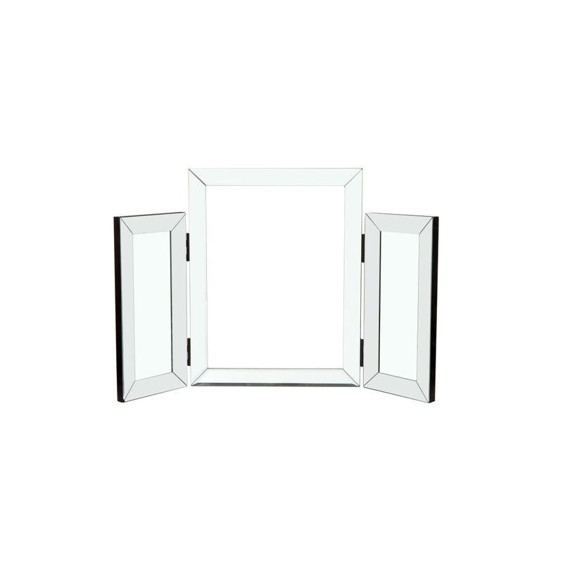 W 31 Inch X H 20 Inch Mountain Shaped Folding Vanity Mirror Widely Used In Homes And Offices