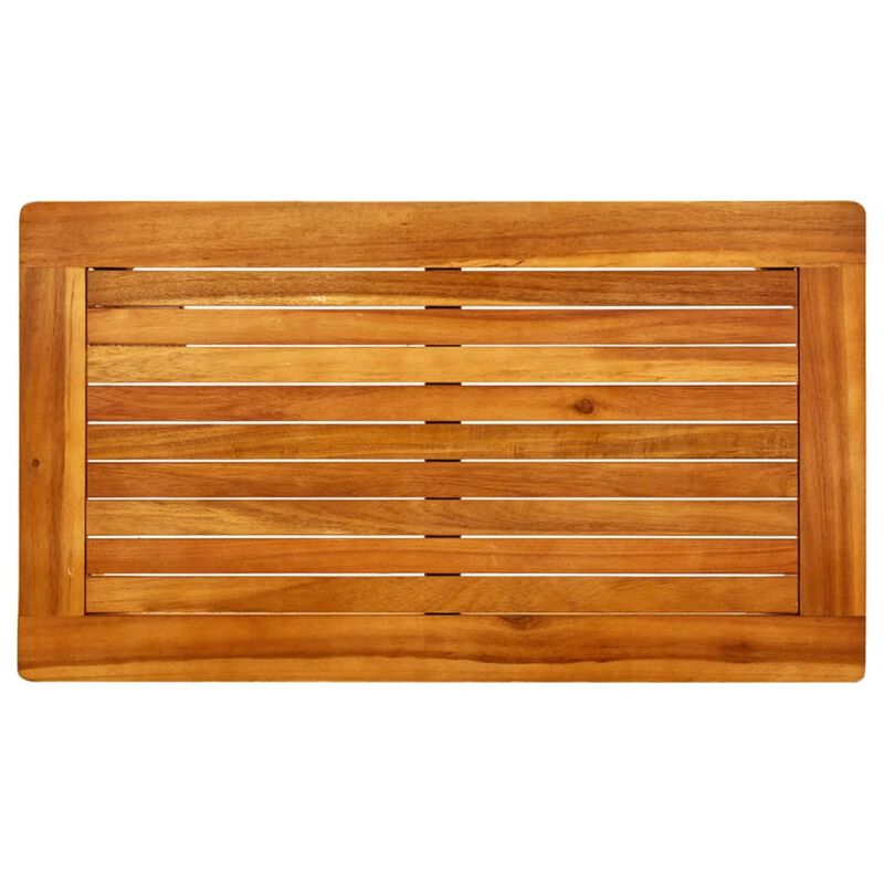 vidaXL Garden Coffee Table 27.5"x15.7"x14.1" Solid Acacia Wood