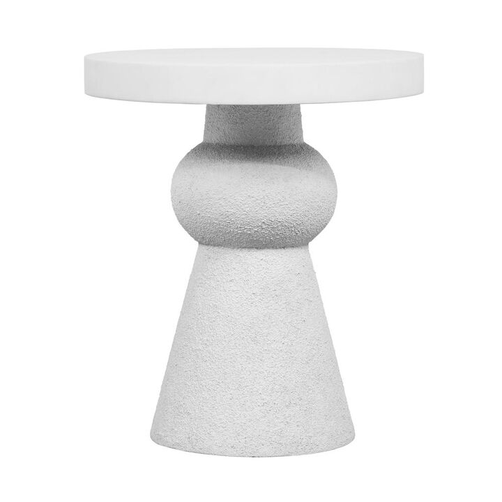 Belen Kox Luna White Round Side Table, Belen Kox