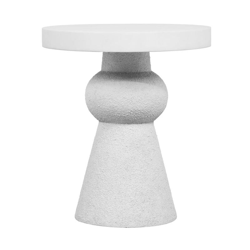 Belen Kox Luna White Round Side Table, Belen Kox
