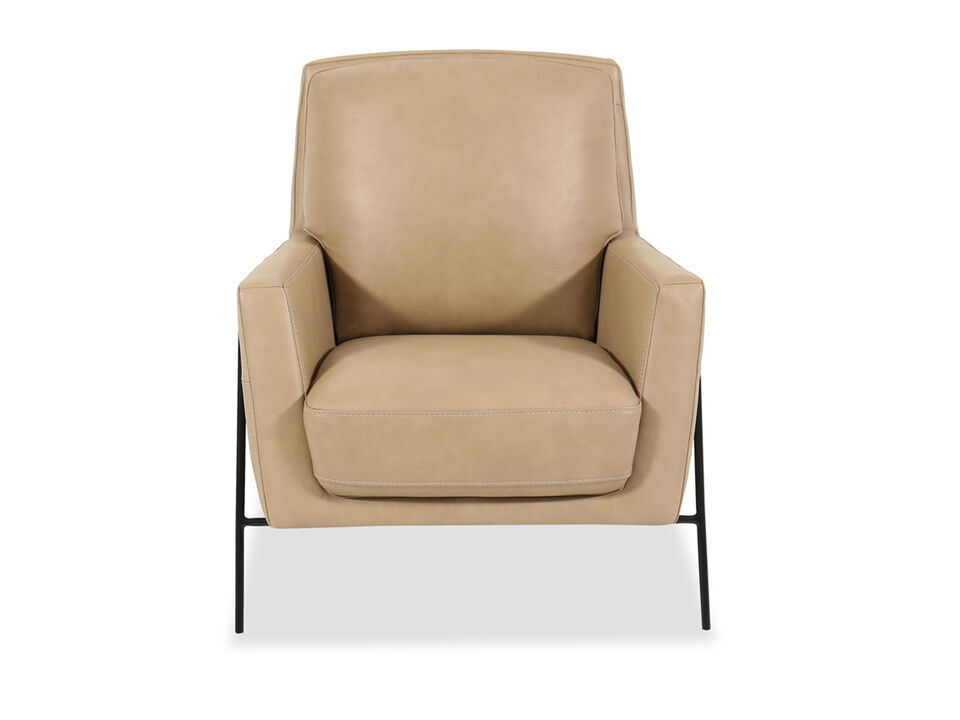 Amette Metal Frame Club Chair, Sand