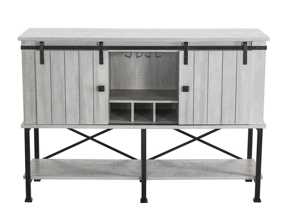 FESTIVO 52 inch Wine Cabinet with Barn Door