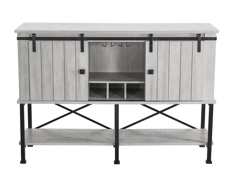 FESTIVO 52 inch Wine Cabinet with Barn Door