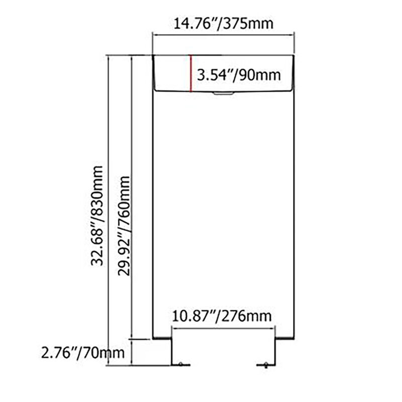 Deluxe stainless steel column basin Gold