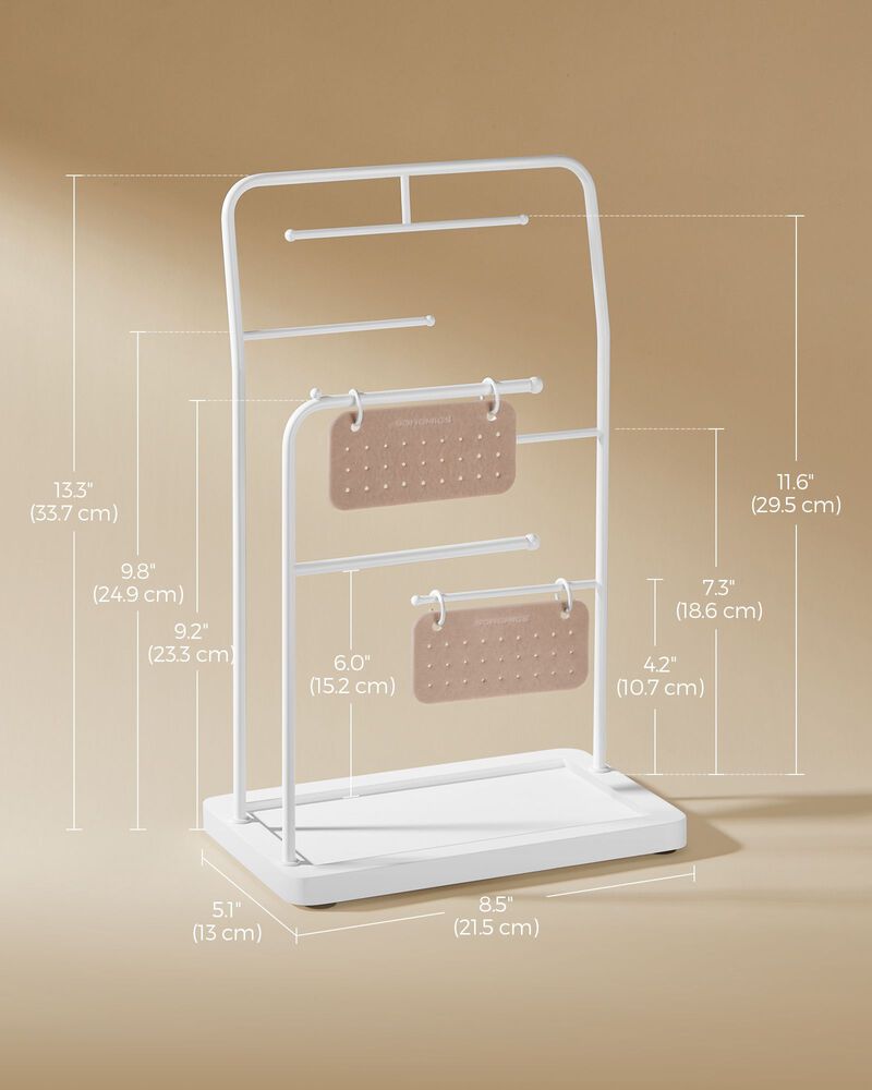 Jewelry Stand with 6 Hanging Rods