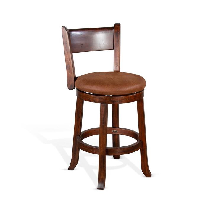 Sunny Designs Counter Swivel Barstool, Cushion Seat & Back