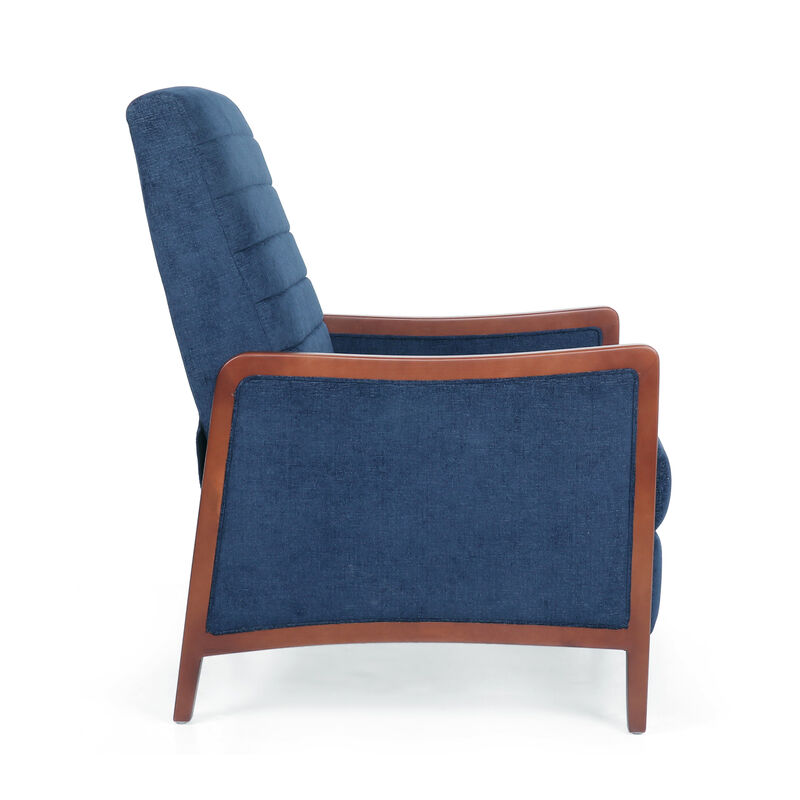 Merax Mid Century Modern Fabric Channel Stitch Recliner