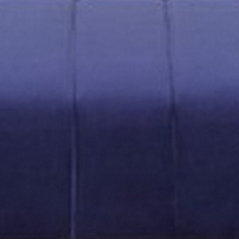 Lida 45 Inch Bench, Modern Tufted Lines, Blue Soft Velvet, Chrome Metal - Benzara