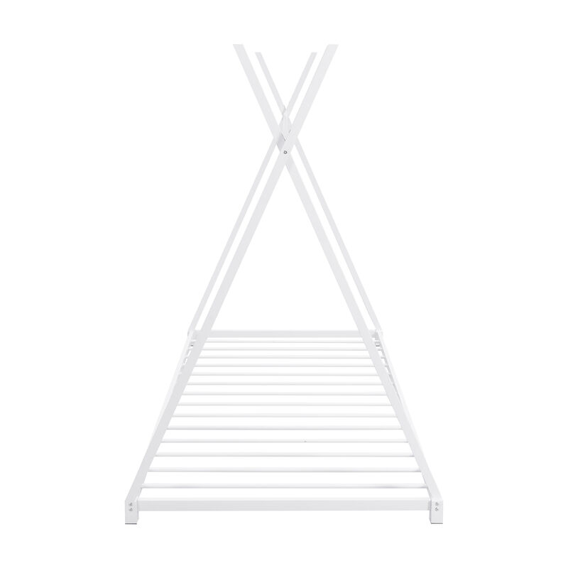 Merax Triangle Structure Metal House Platform Bed Floor Bed