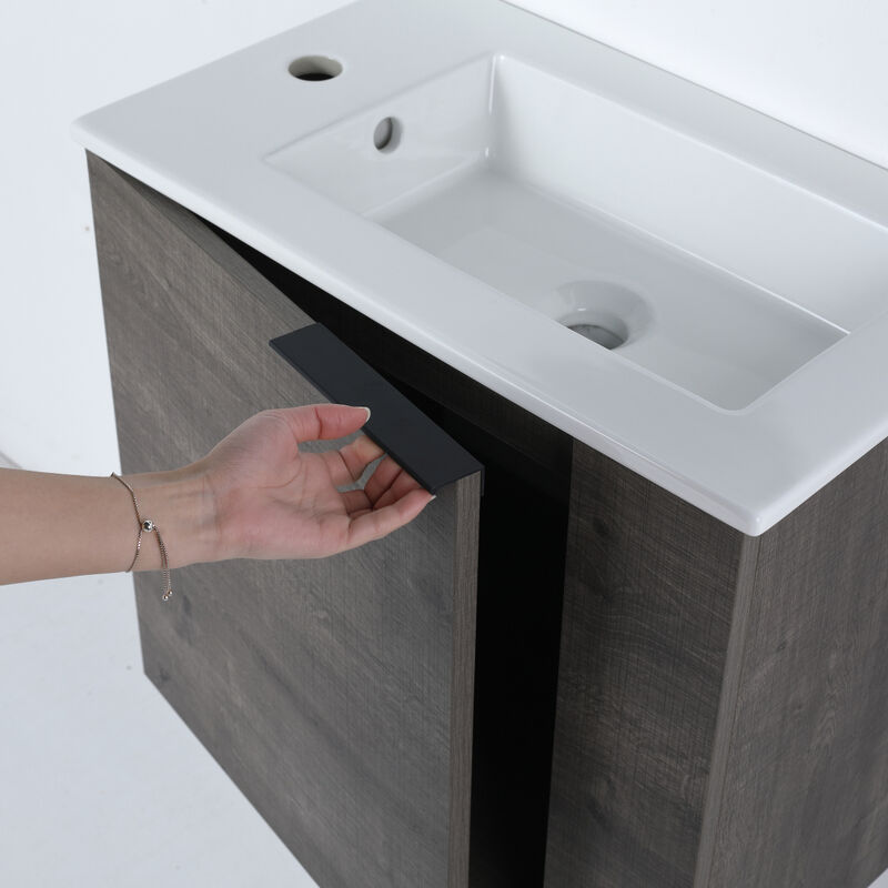 22" Floating Bathroom Vanity with Sink & Soft Close Door
