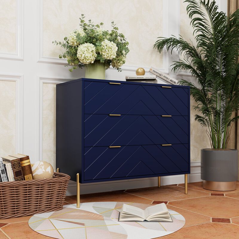 3-Drawer Dresser Chest Cabinet