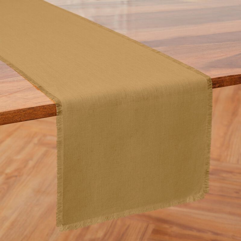 Solino Home 100% Pure Linen Table Runner 14 x 108 Inch | Milan