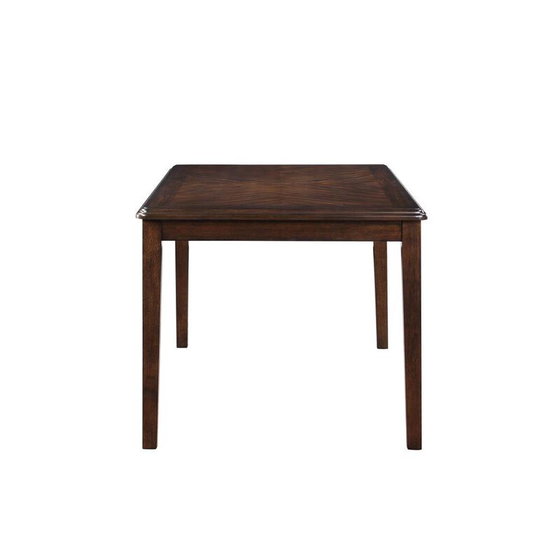 New Classic Furniture Gia 5-Piece 60 Wood Rectangular Dining Set with 4 Chairs in Cherry